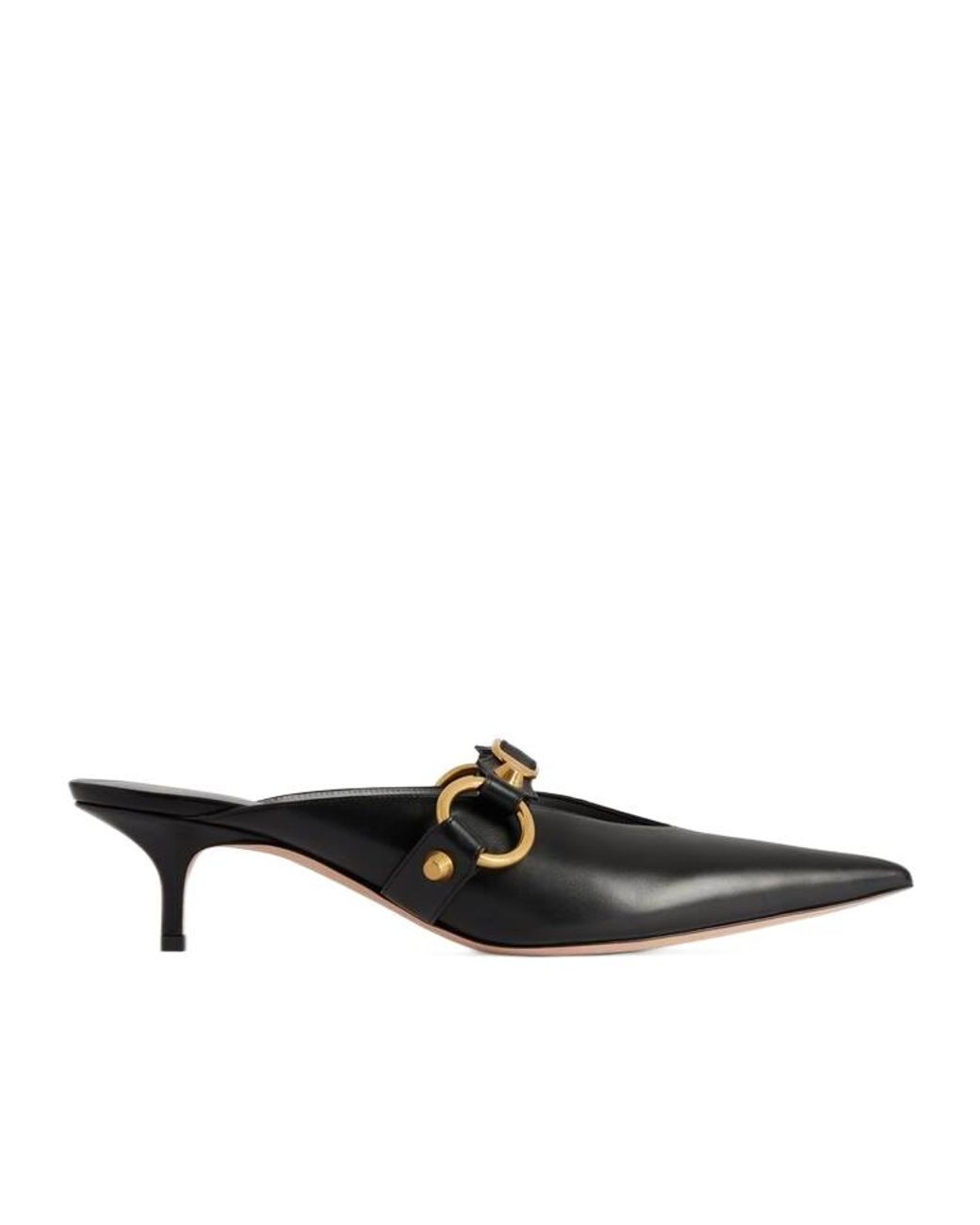 Balenciaga Black City Pointed-Toe Mules