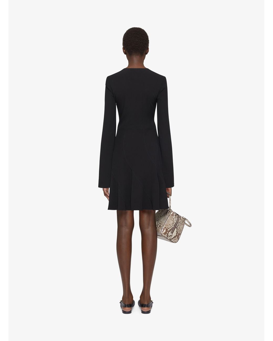 Givenchy Black 4G Plaque Mini Dress