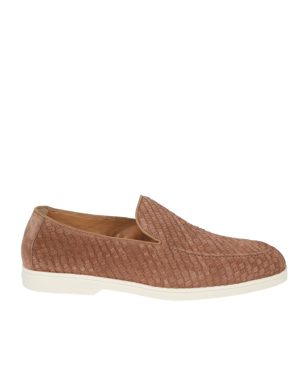 Doucal's Gray Round-Toe Loafers for men