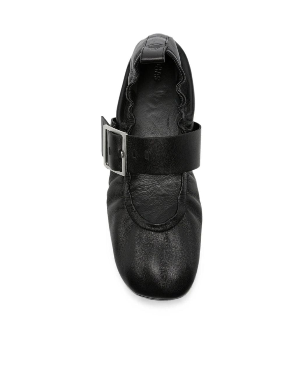 Alohas Black Sarea Buckle-Strap Ballet Flats