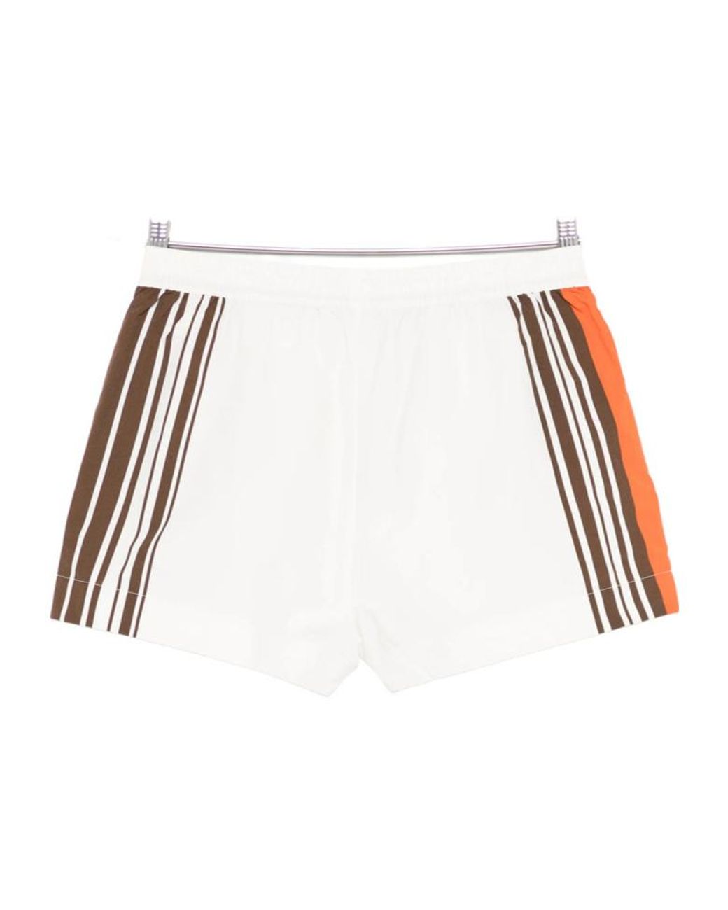 Sir White Elastic Waist Shorts