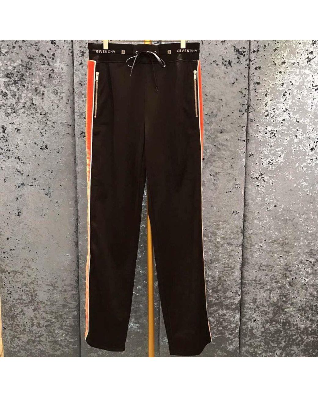Givenchy Black Side-Striped Sweatpants