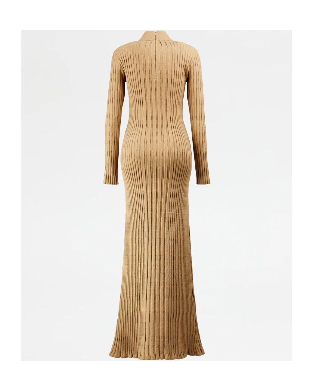 Tod's Natural Long Knitted Dress