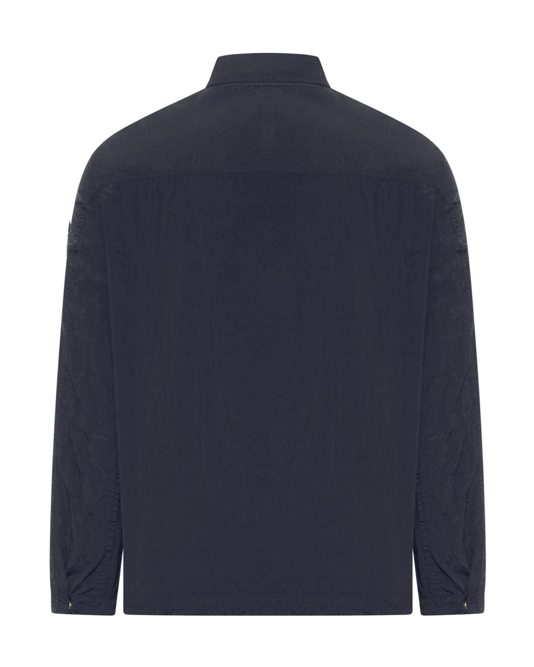 Stone Island Blue Compass Patch Zip-Up Jacket for men