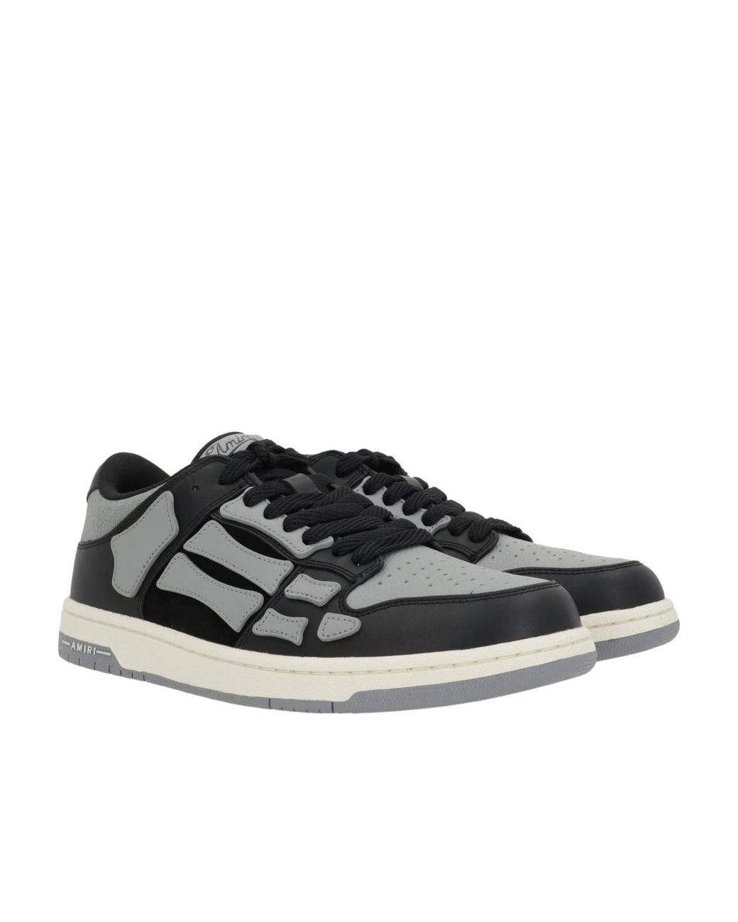 Amiri Black Skel Lace-Up Sneakers for men