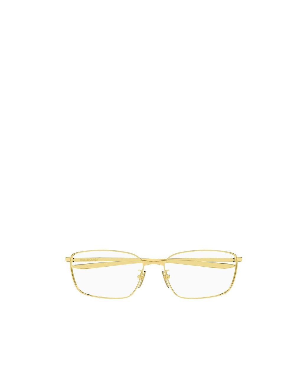 Balenciaga White Eyewear Rectangle Frame Glasses for men