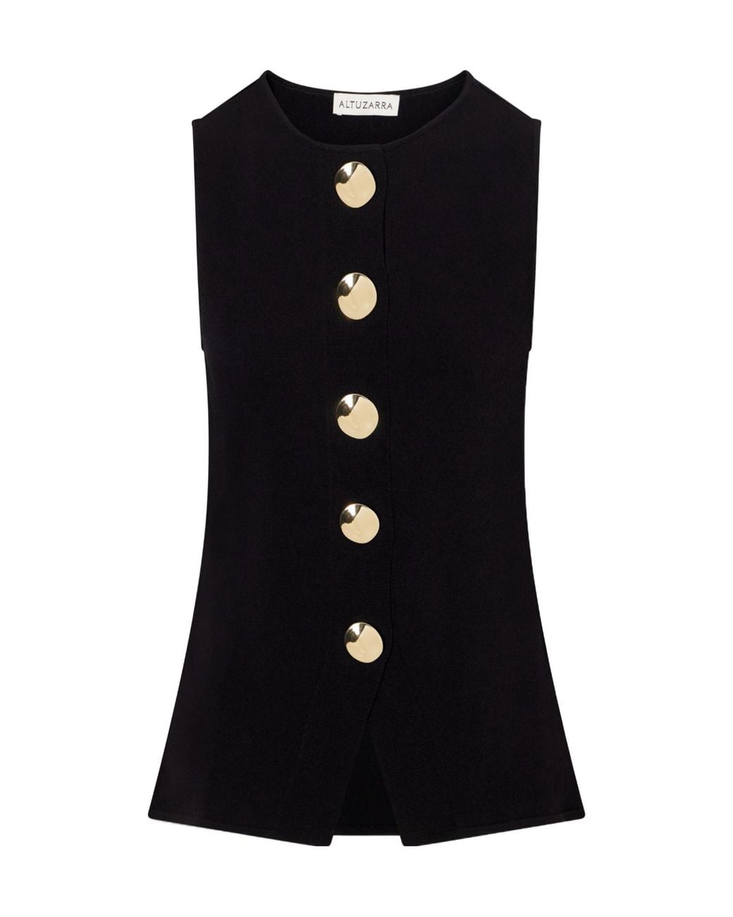 Altuzarra Black Harper Knitted Top
