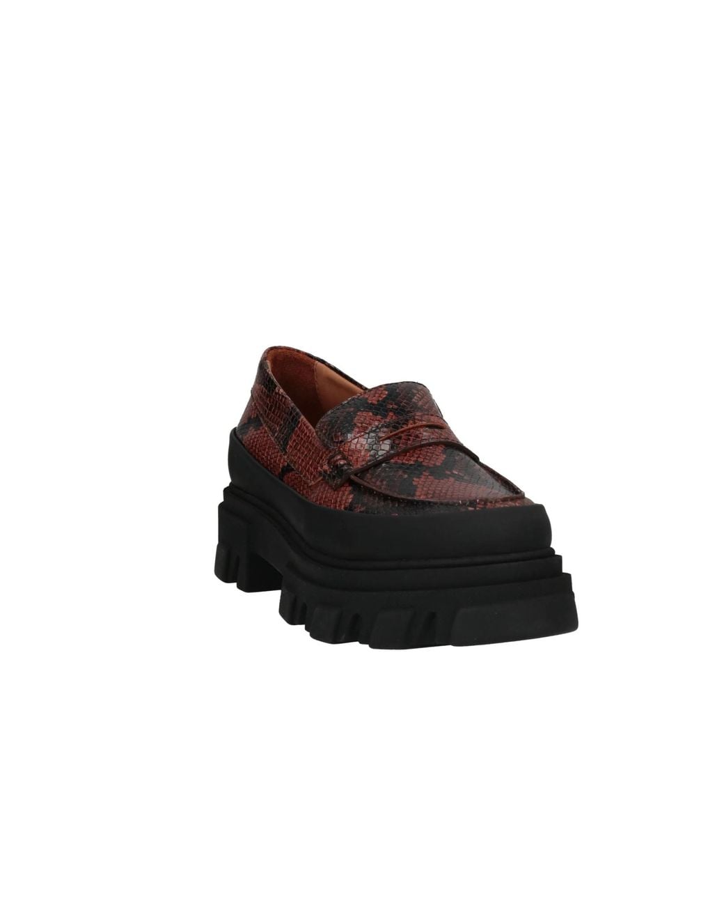 Ganni Brown Fashion Versatile Two-Tone Loafers