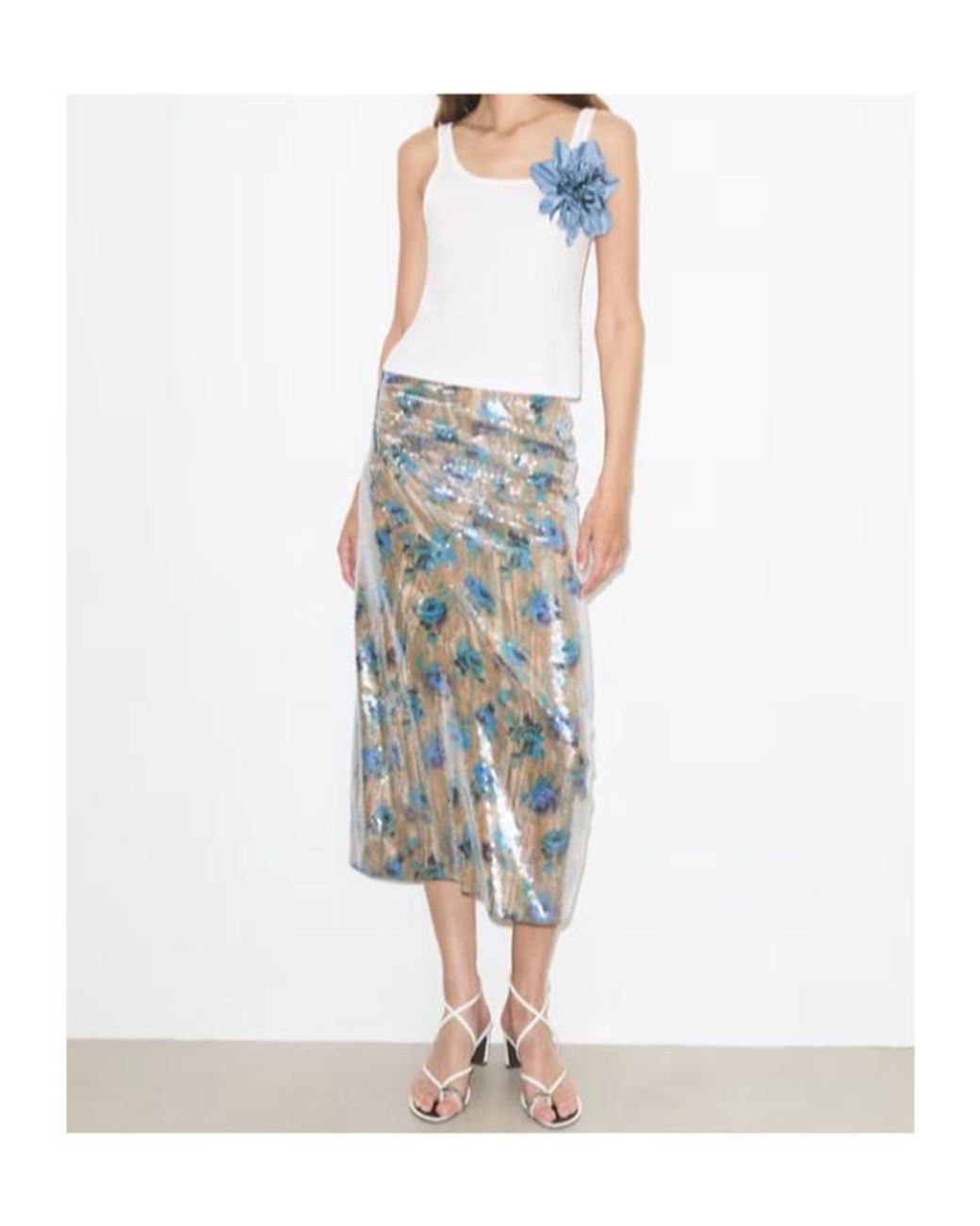 Tory Burch Multicolor Sequin Skirt