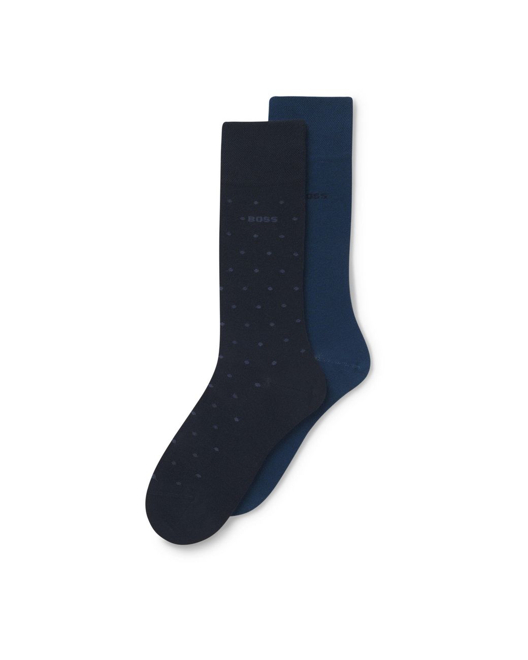 Boss Black Two-Tone Fashion Long Cotton Socks for men