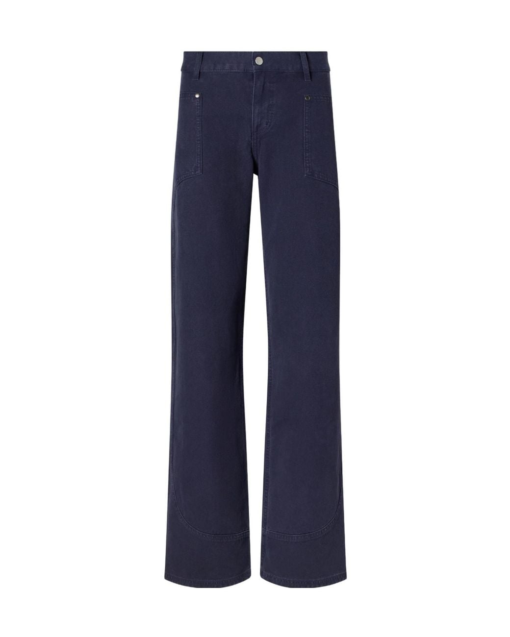 Still Here Blue Supply Paneled Mid-Rise Straight-Leg Jeans