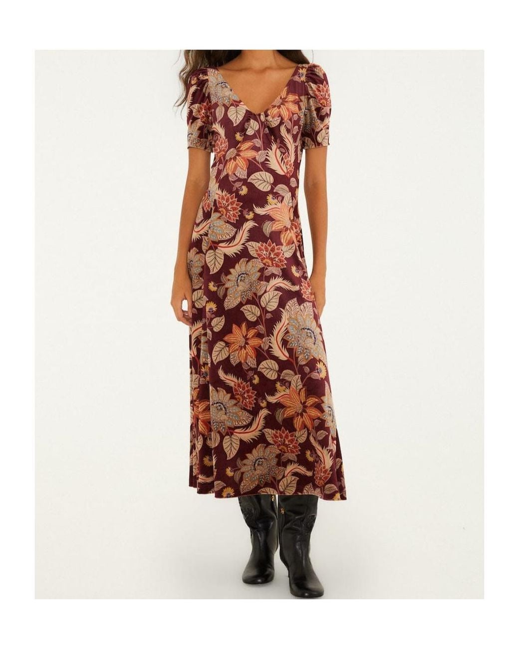 Farm Rio Red Floral Dress