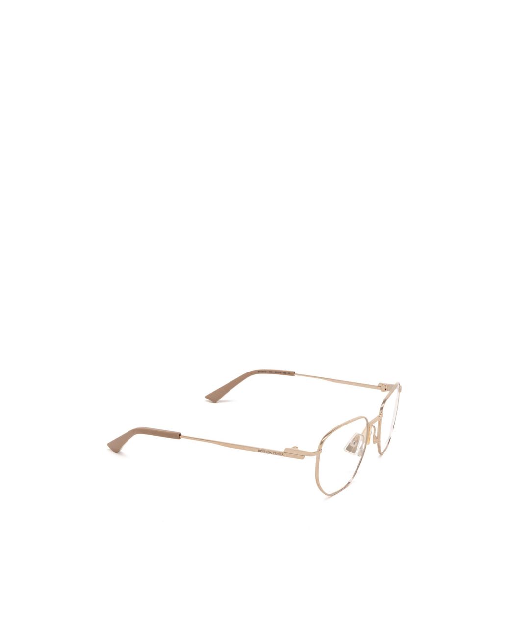 Bottega Veneta White Eyewear Panthos Frame Glasses for men