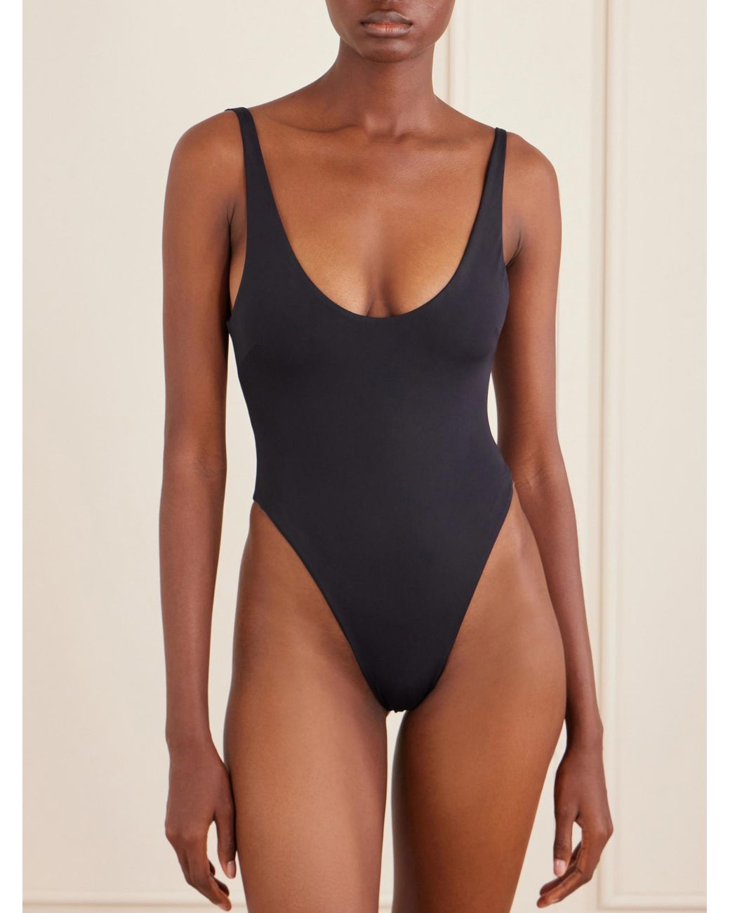 Haight Blue Minimal One-Piece Swimsuit