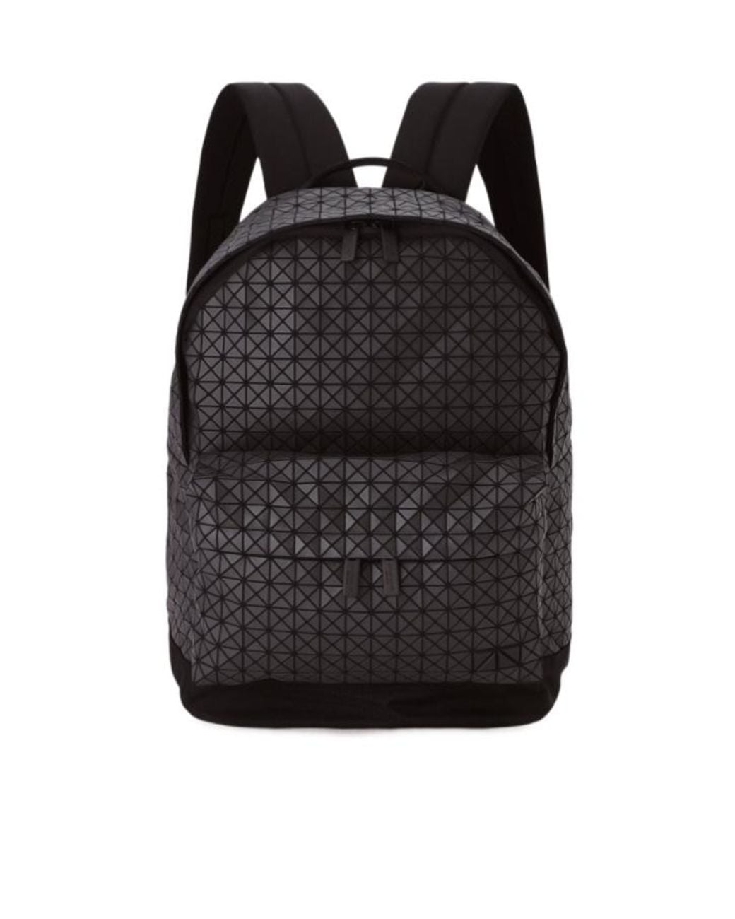 Issey Miyake Black Geometric Panelled Backpack