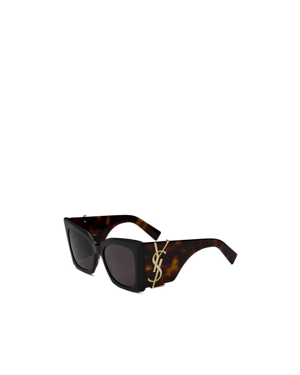 Saint Laurent Black Eyewear Square Frame Sunglasses