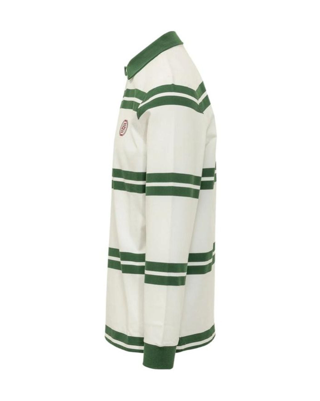 Drole de Monsieur Green Long-Sleeve Polo Shirt for men