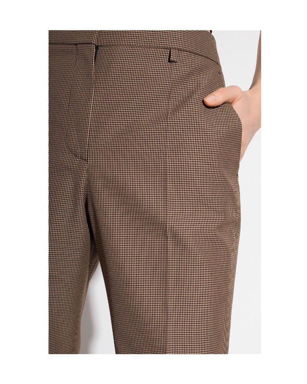 Givenchy Natural Houndstooth Trousers