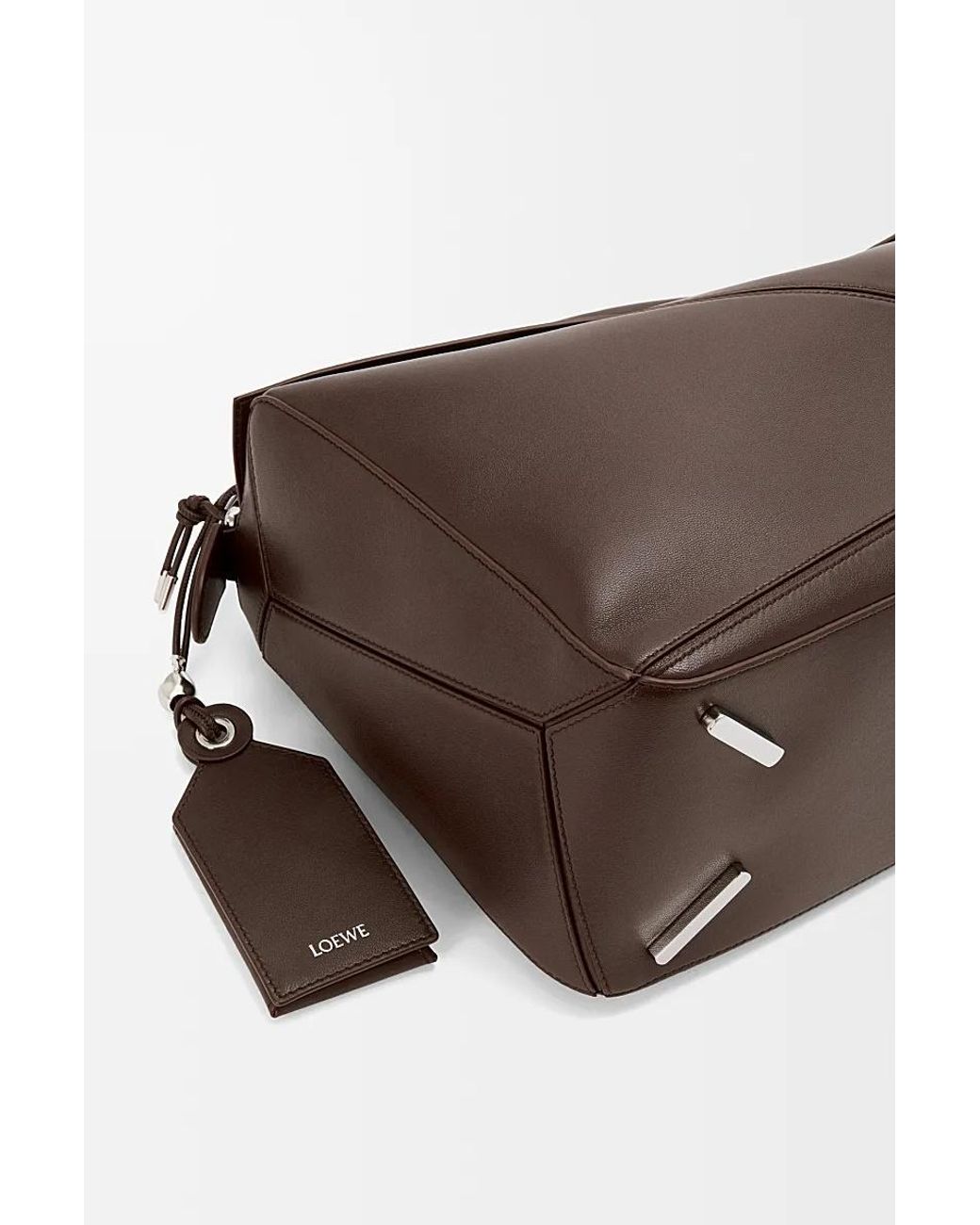 Loewe Brown Large Featherlight Puzzle Bag for men