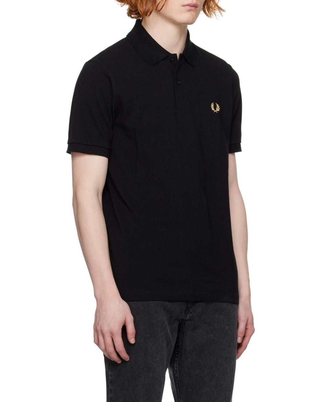 Fred Perry Black M3 Piqué Polo Shirt for men