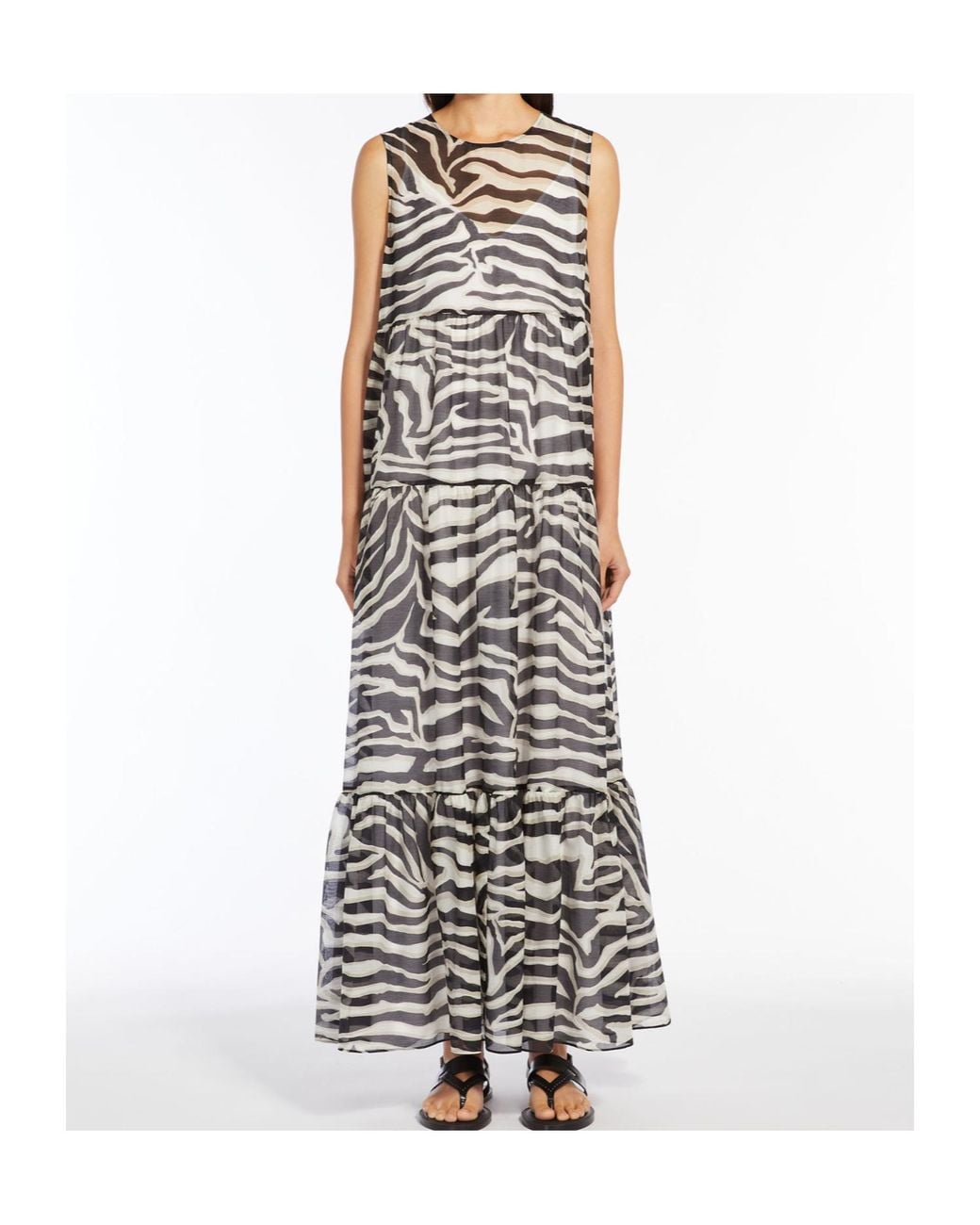 Max Mara White Infante Maxi Dress