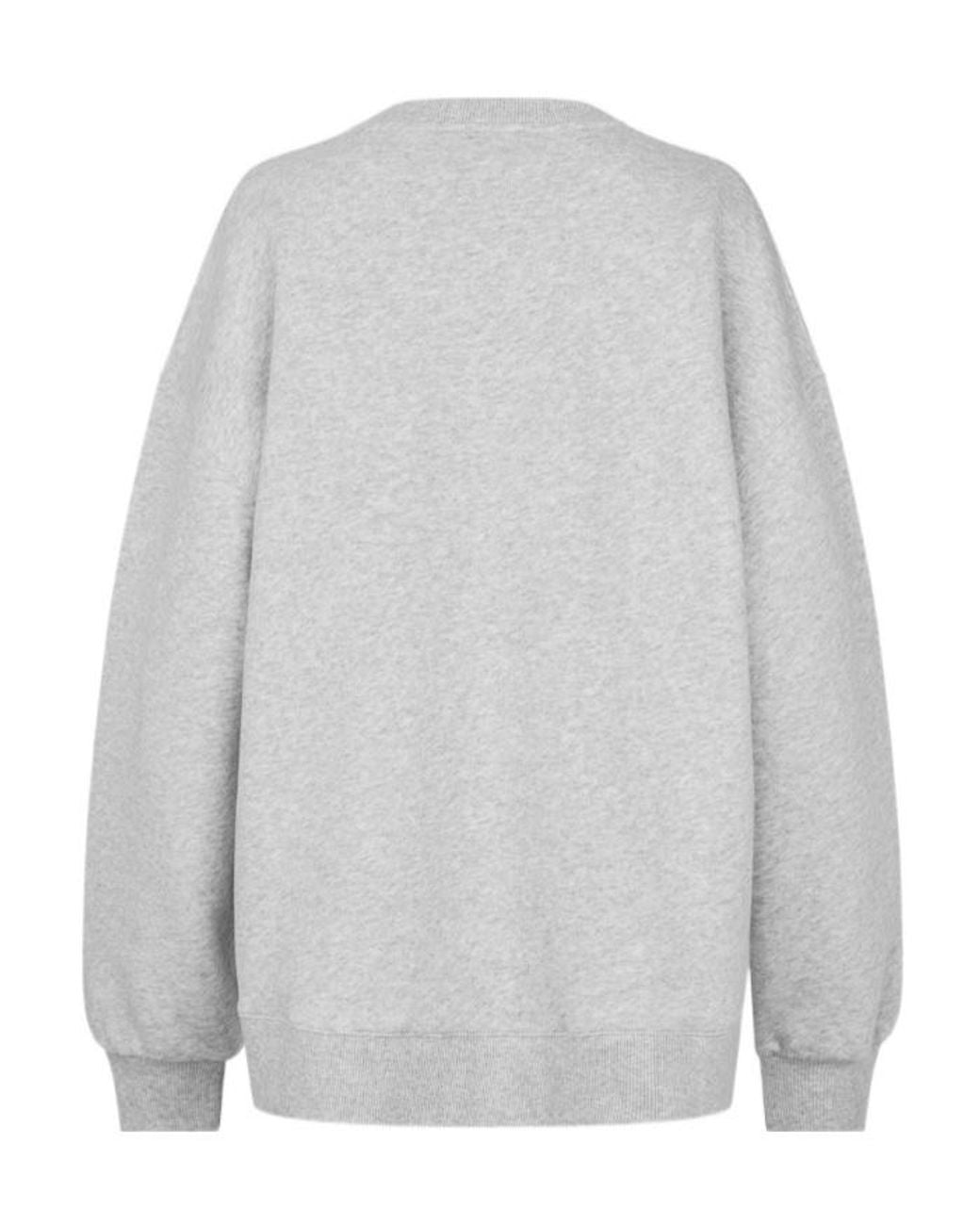 ROTATE BIRGER CHRISTENSEN Gray Logo-Appliqué Sweater