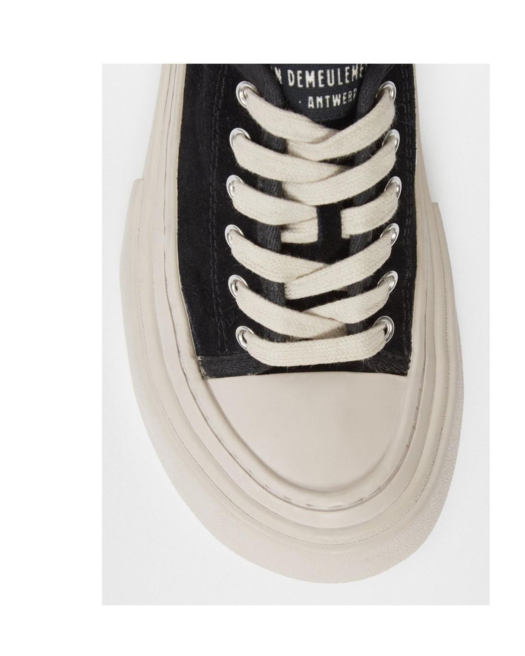 Ann Demeulemeester Black Halli Vulcanized Low-Top Sneakers for men