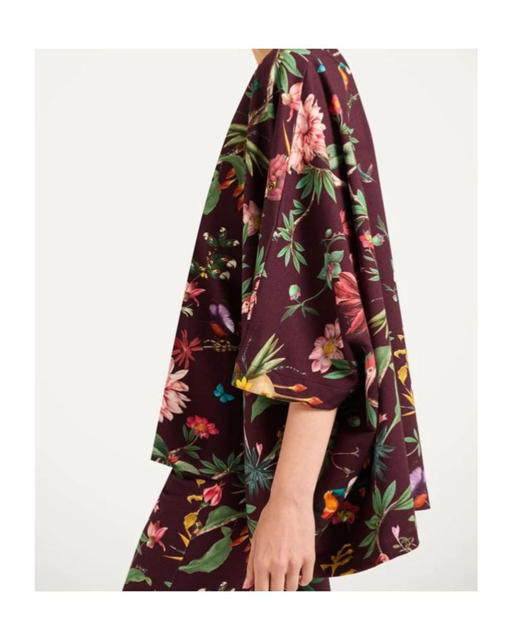 LaDoubleJ Red Floral Short-Sleeve Blouse