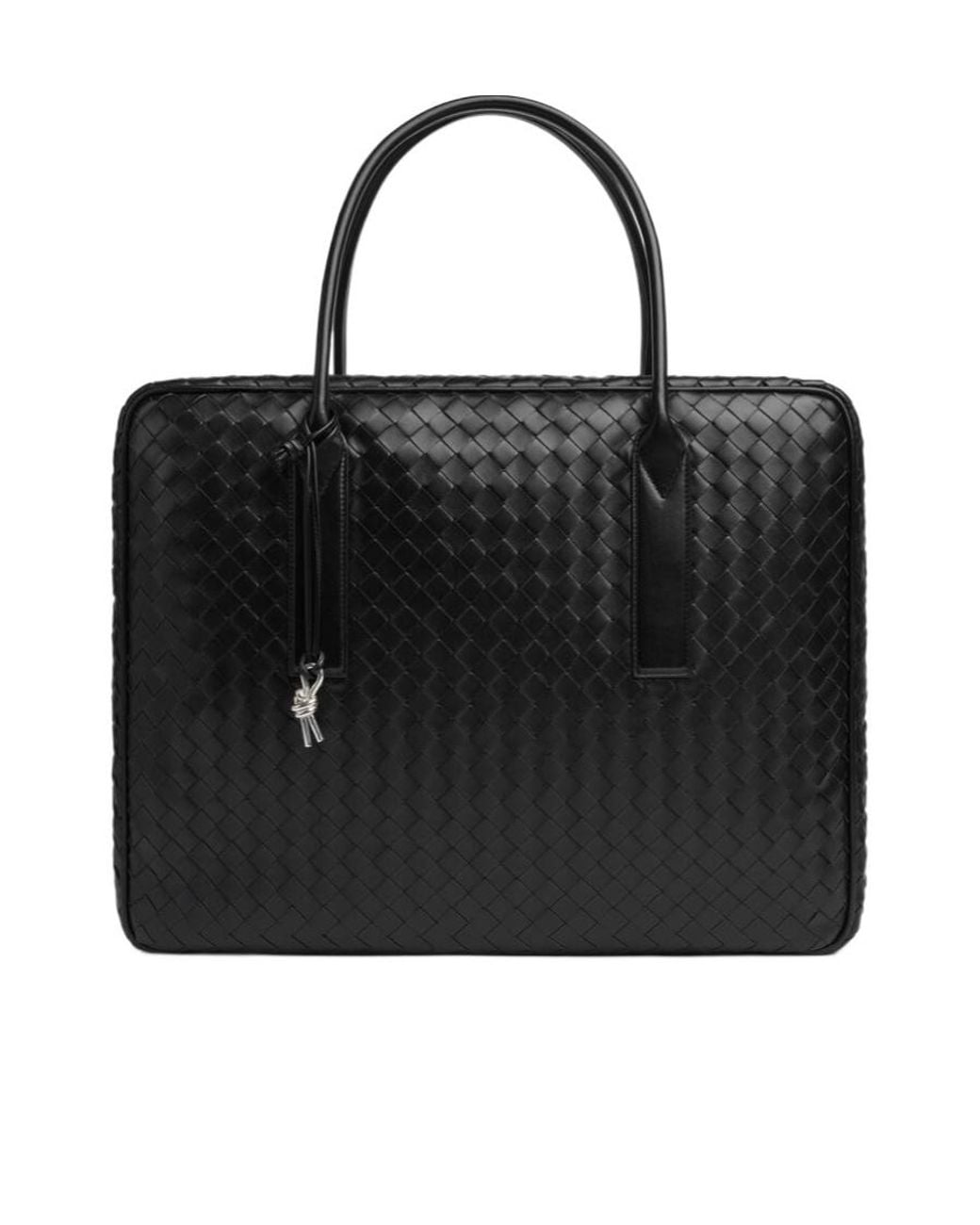 Bottega Veneta Black Large Getaway Weekender for men
