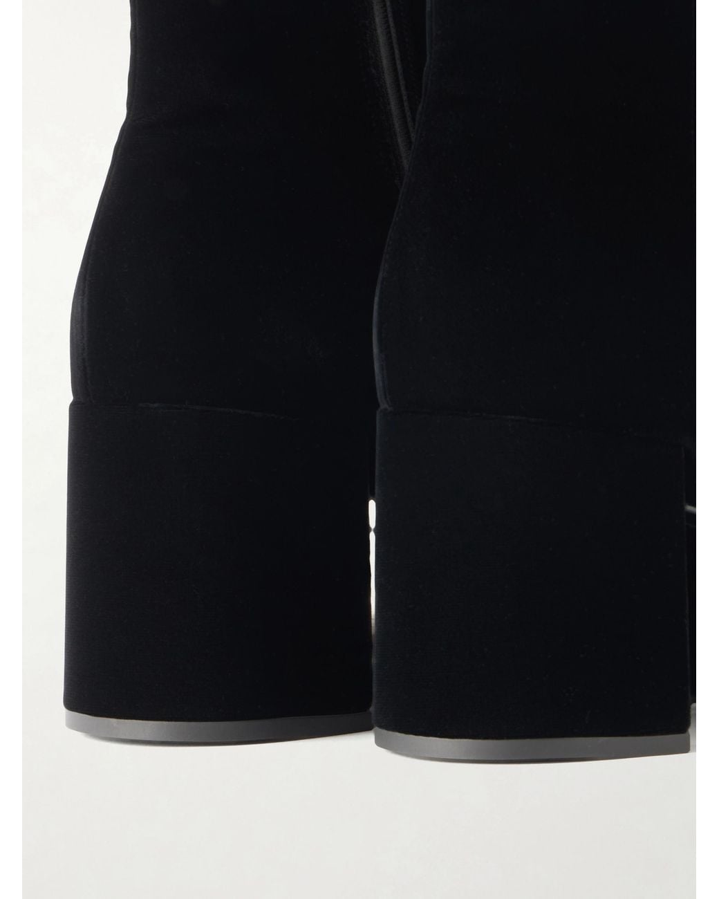 Gianvito Rossi Black Velvet Ankle Boots