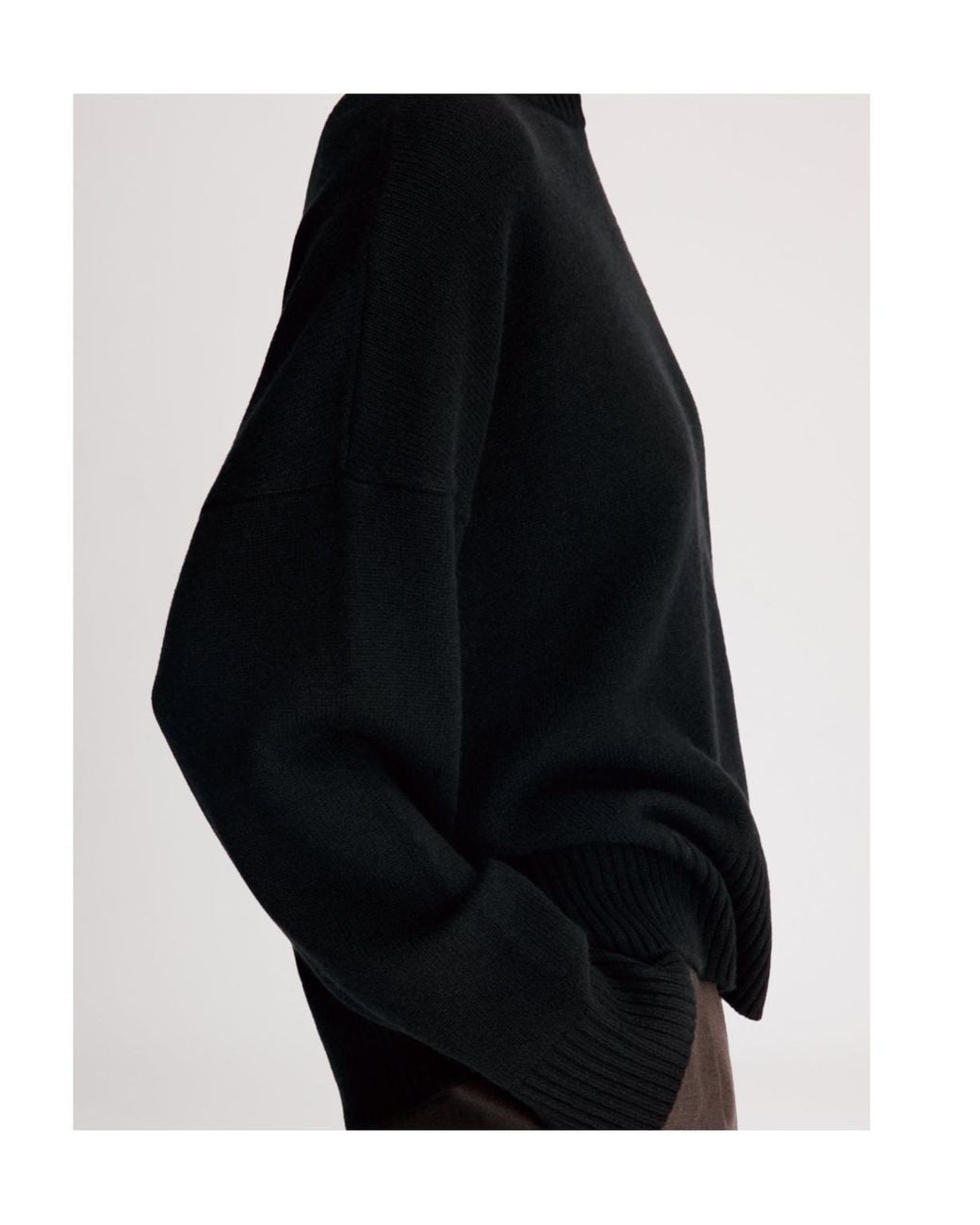 Loulou de Saison Black Anton Crewneck Jumper