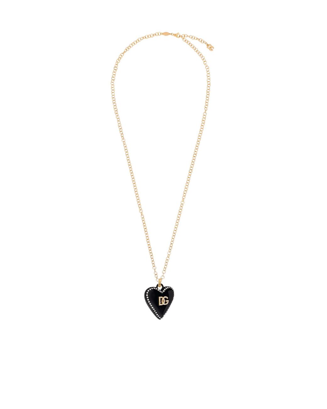 Dolce & Gabbana White Heart Pendant Necklace