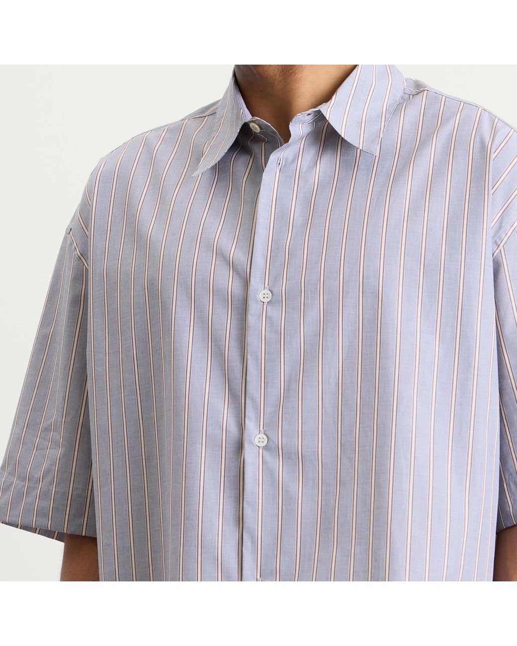 Studio Nicholson Purple Striped Shirt for men