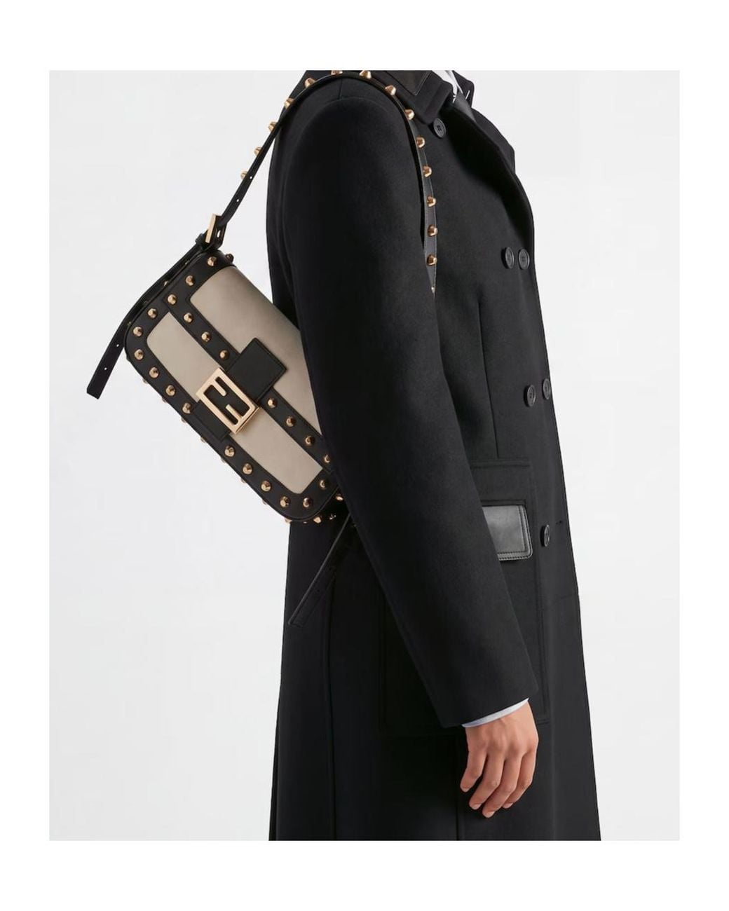 Fendi Black Baguette 26424