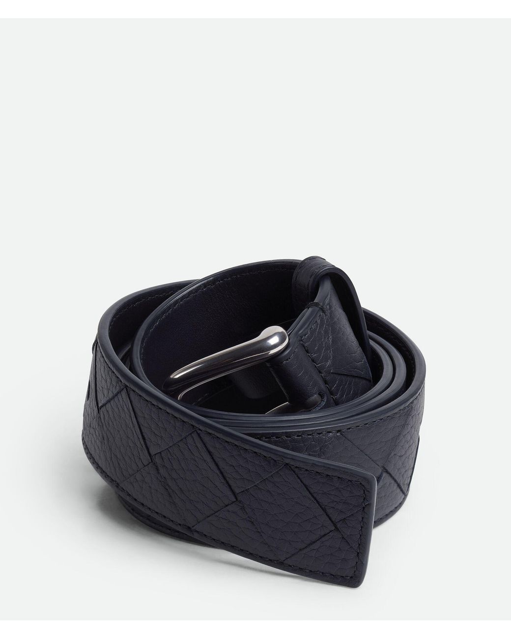 Bottega Veneta Blue Intrecciato Belt for men