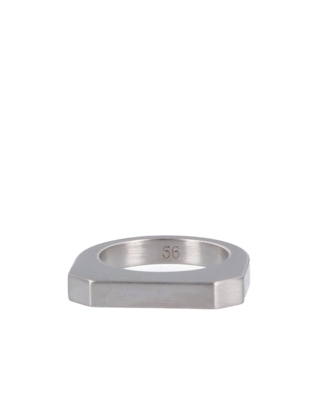 Rick Owens White Hollywood Ring for men