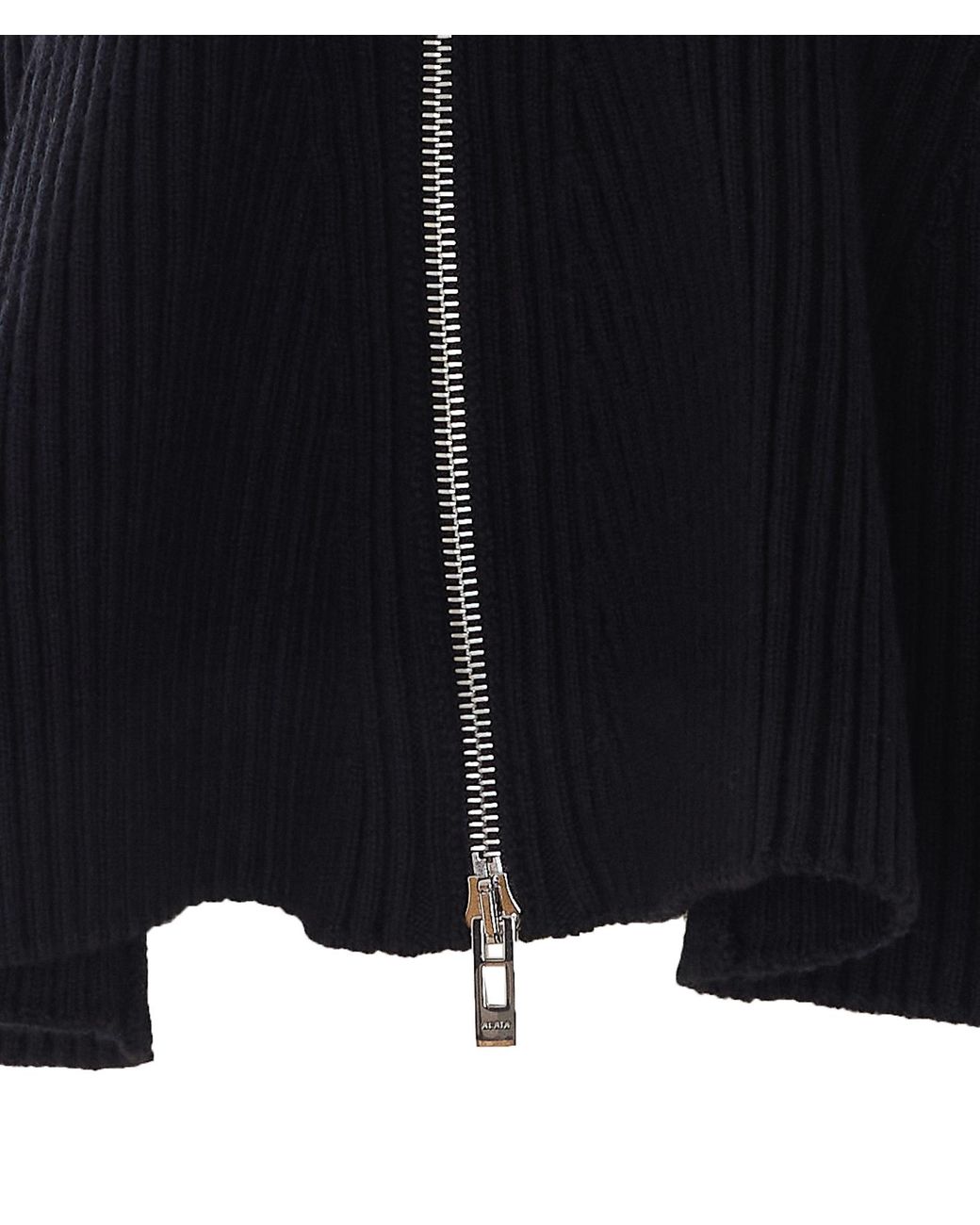 Alaïa Black Alaïa Long-Sleeved Zip-Up Cardigan