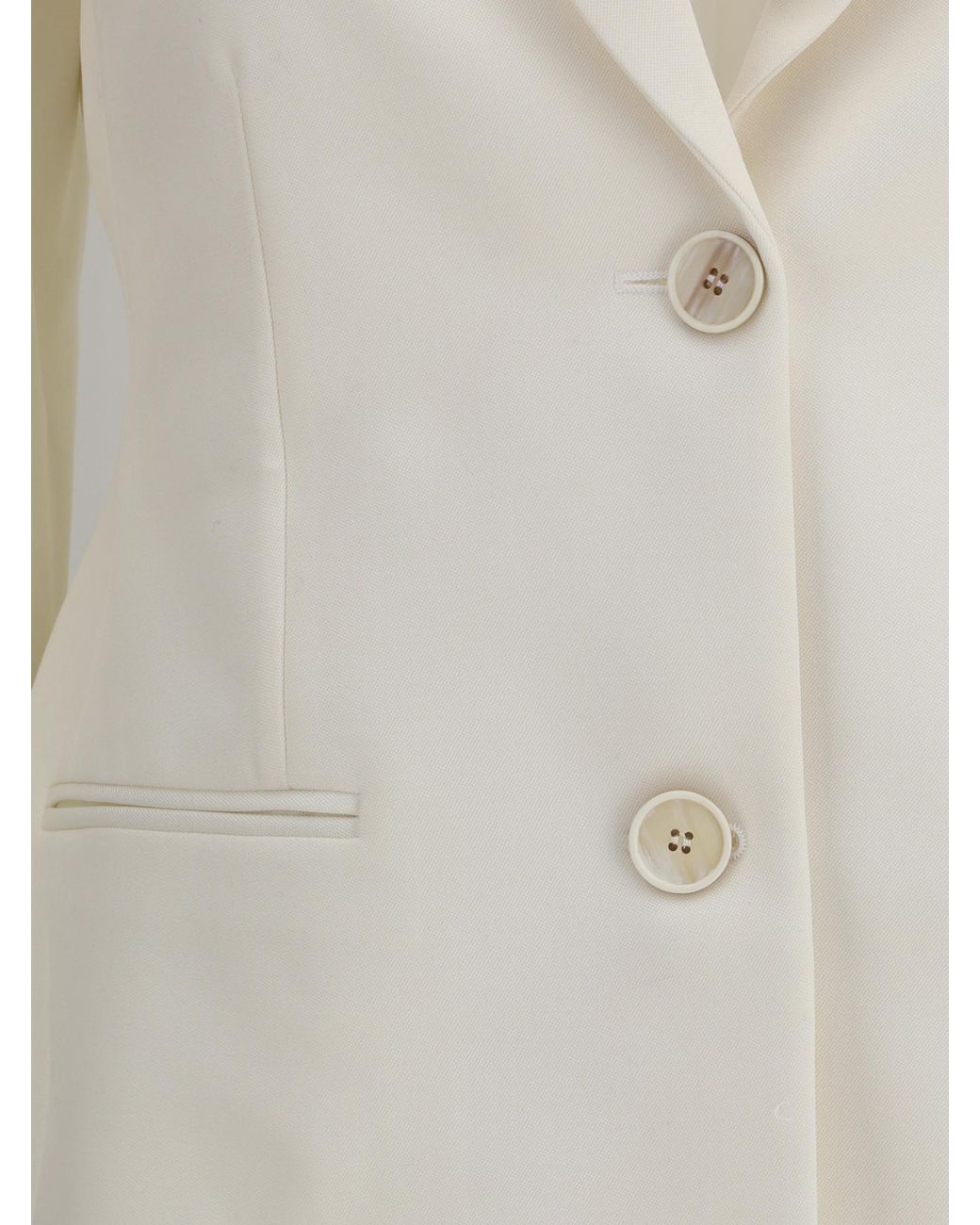 Givenchy White Single-Breasted Blazer