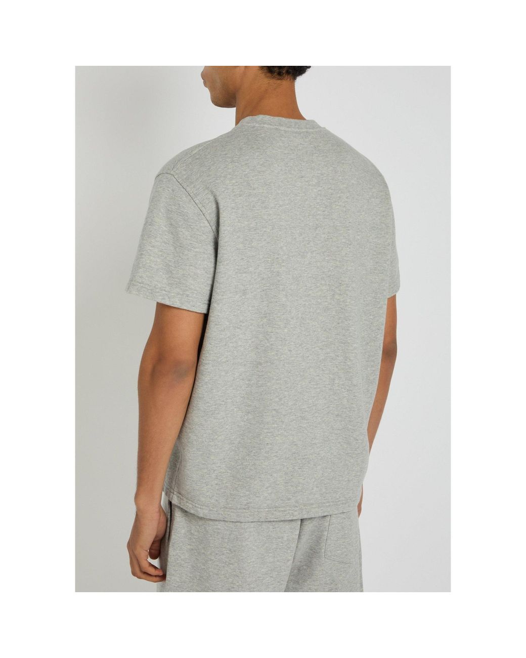Givenchy Gray Crew-Neck Cotton T-Shirt for men