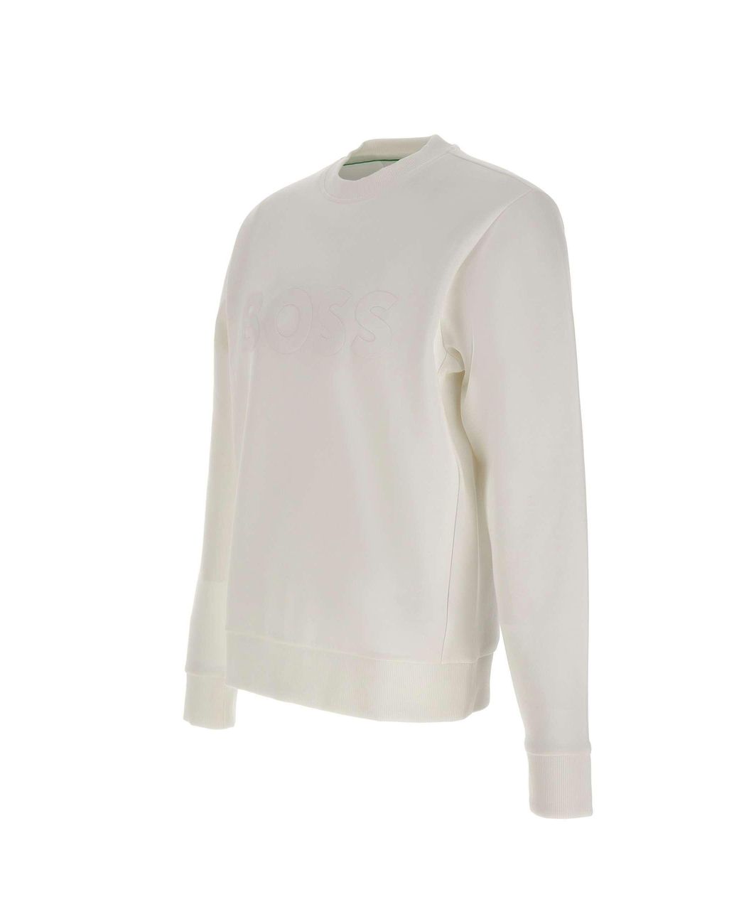 Boss Natural Boss Tonal-Logo Crewneck Sweatshirt for men