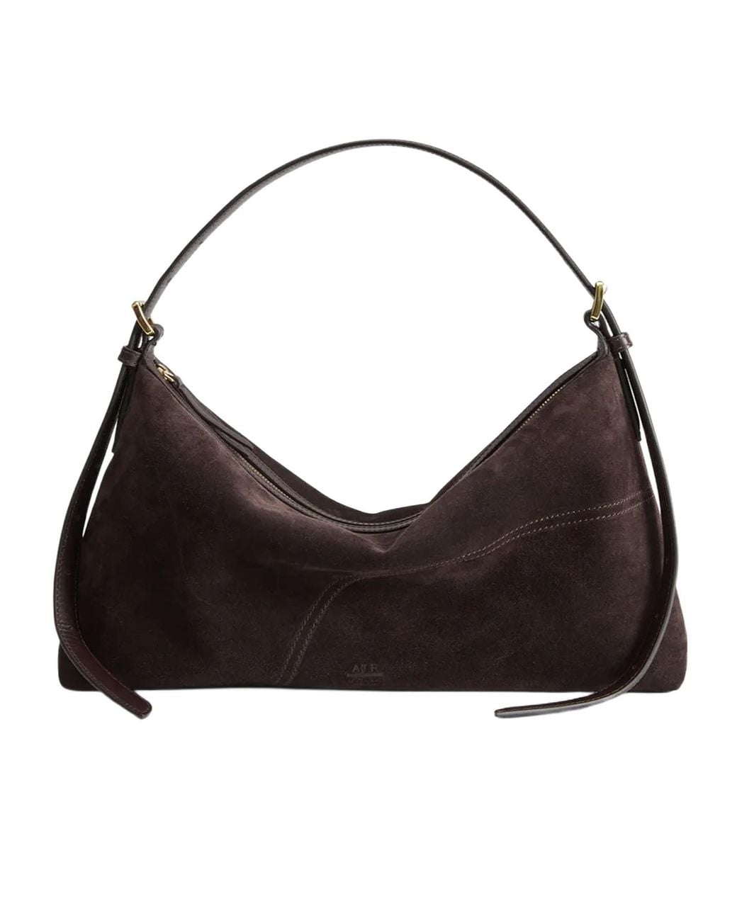 Atp Atelier Black Suede Shoulder Bag