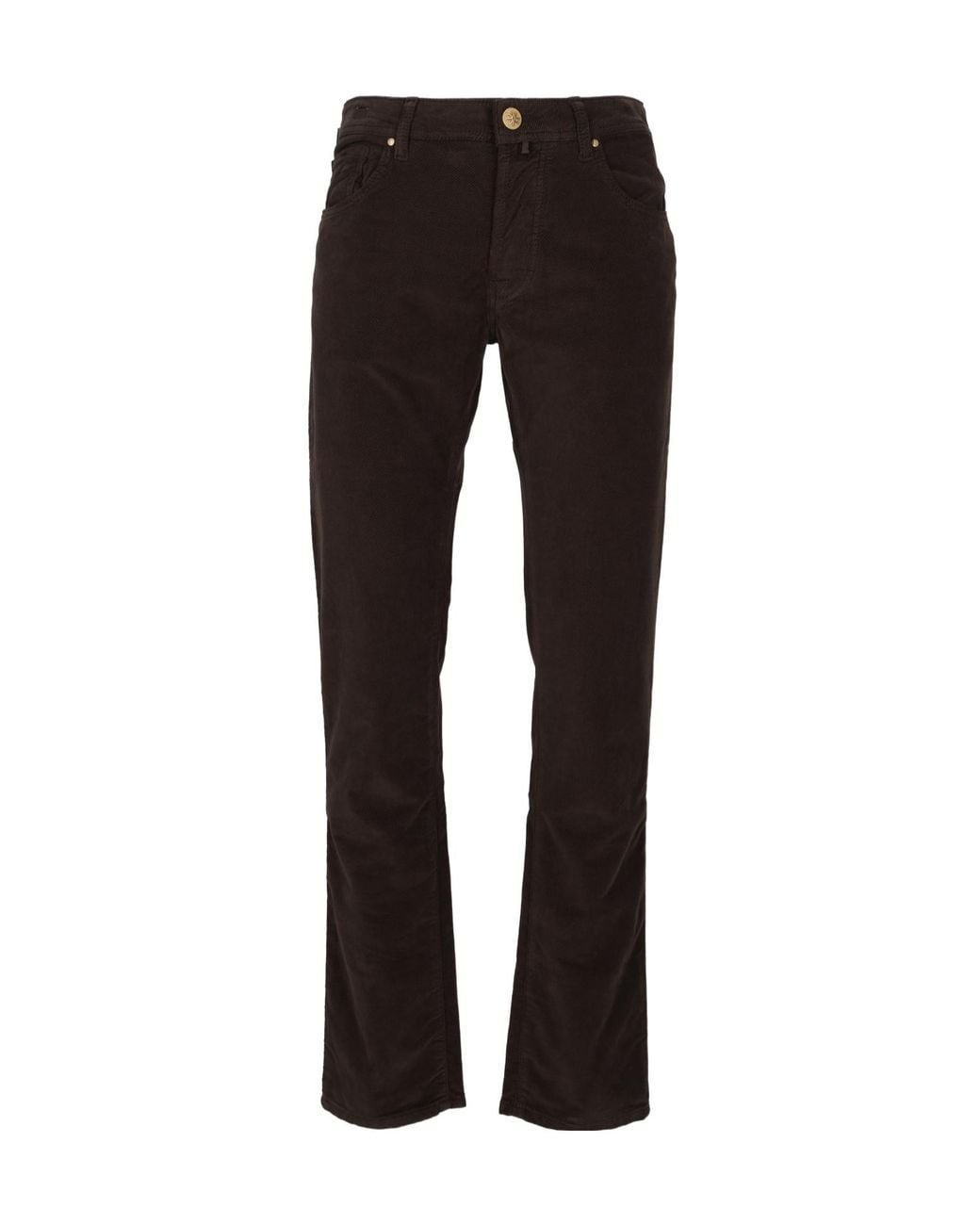 Jacob Cohen Black Logo Patch Straight-Leg Pants for men