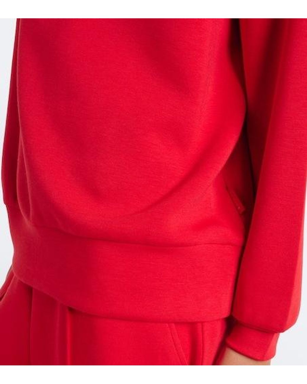 Varley Red Casual And Fashionable Hoodie