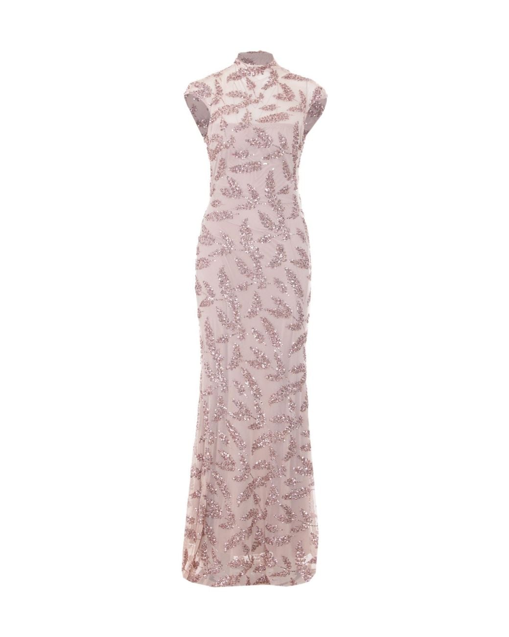 Aniye By Pink Rose Fatal Uma Sequined Long Dress