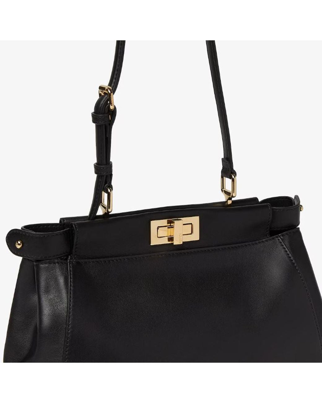 Fendi Black My Peekaboo Small Shoulder Bag