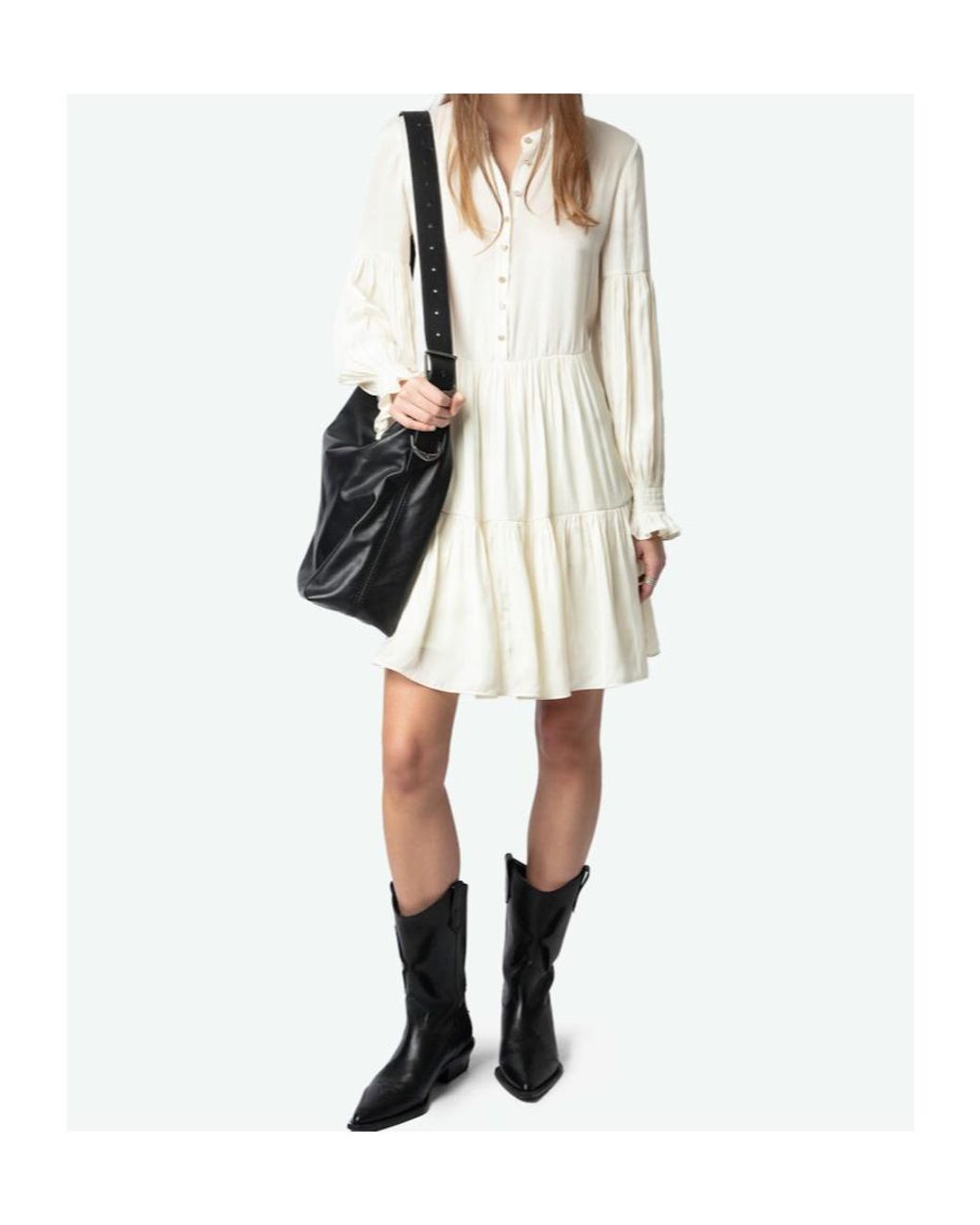 Zadig & Voltaire White Randy Mini Dress