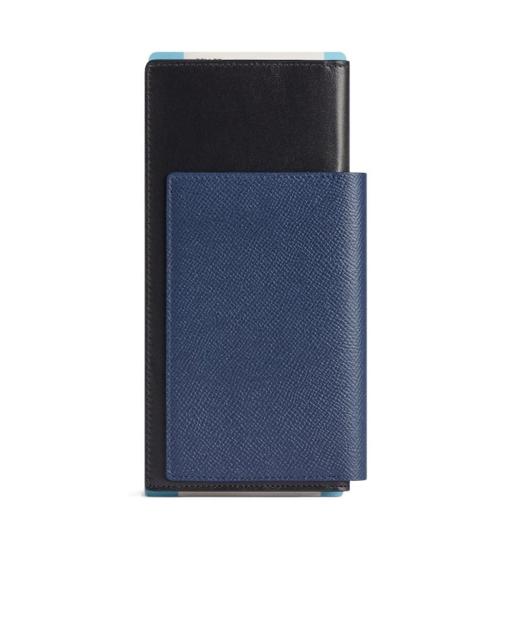 Balenciaga Blue Passport Long Wallet for men