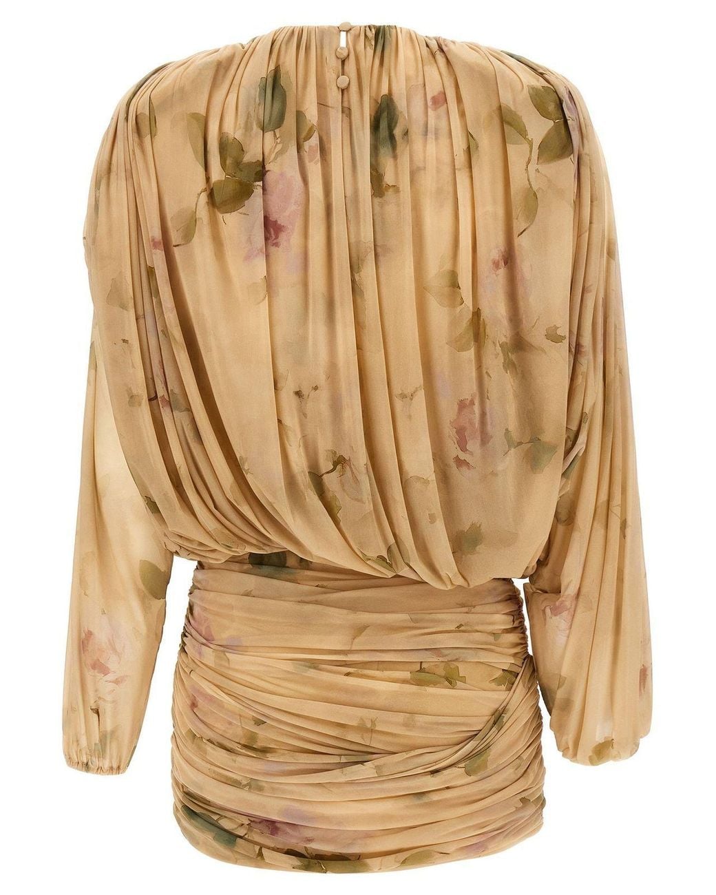 Magda Butrym Natural Turtleneck Dress