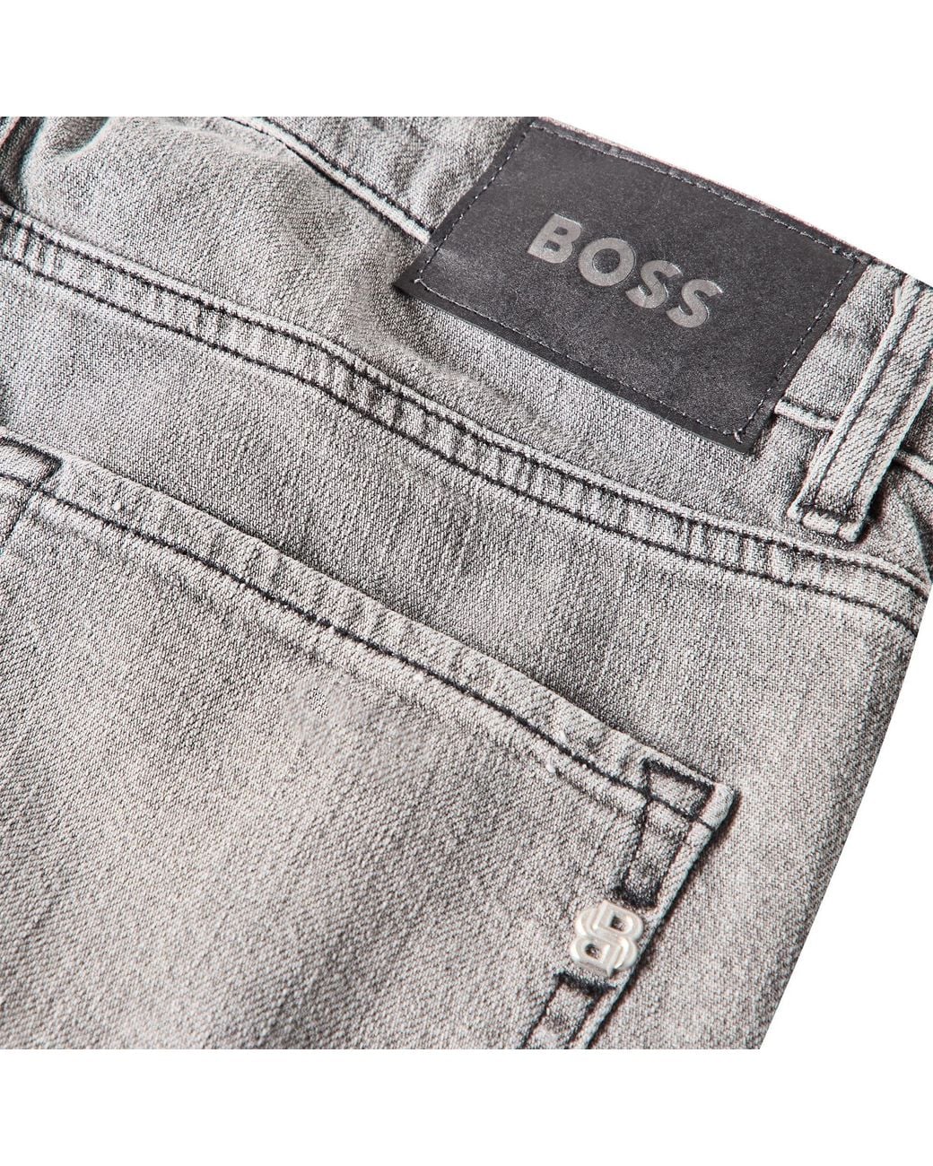 Boss Gray Slim-Fit Jeans for men