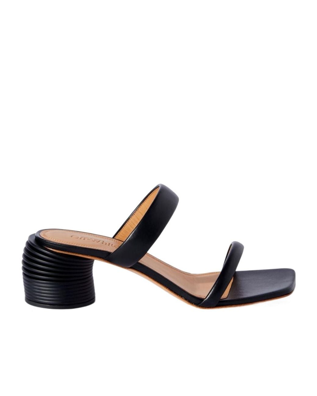 Off-White c/o Virgil Abloh Multicolor Square Toe Heeled Sandals